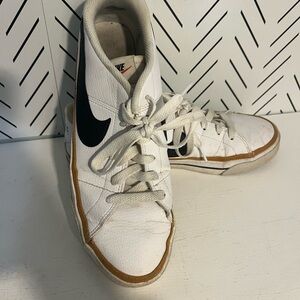 Nike White and Brown Athletic Shoes